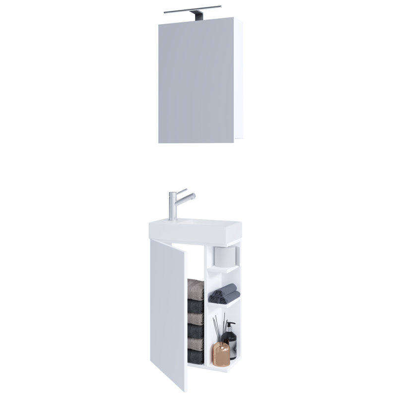 Ravis Bathroom Furniture Suite, White