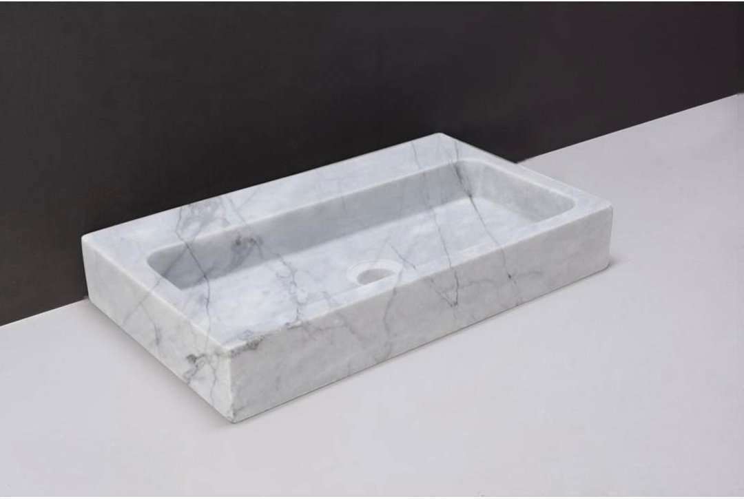 Forzalaqua 50Cm Single Bathroom Vanity Top in Polished with Sink
