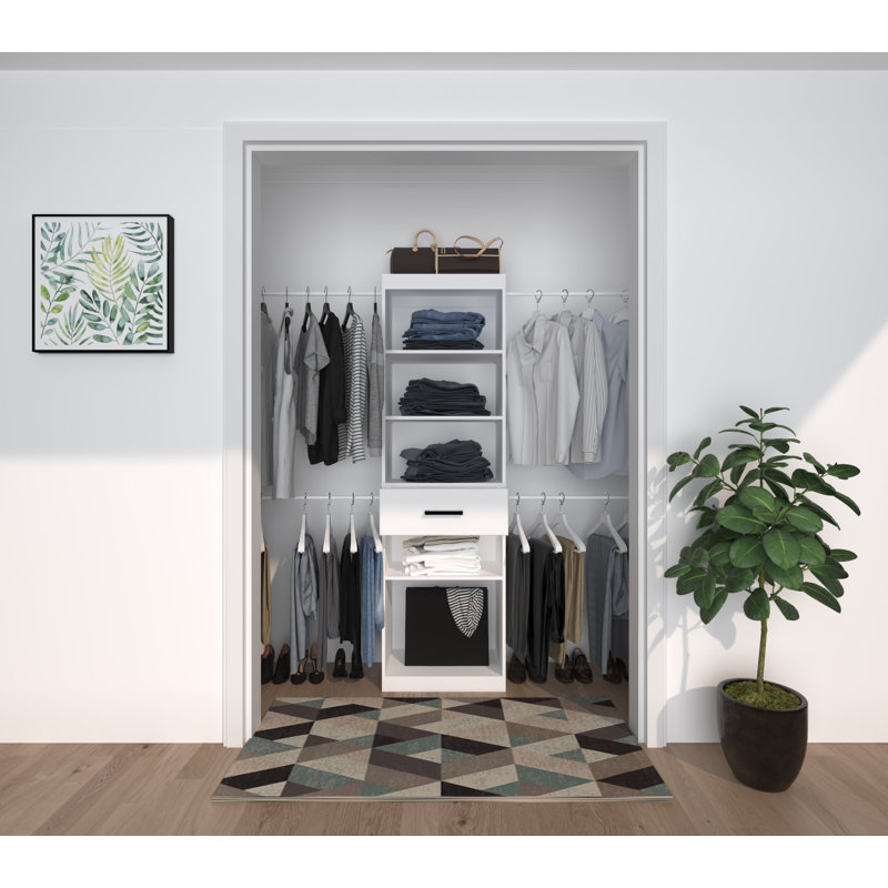 Ensembles de portée 23,62 po avec système RCLoset, Blanc