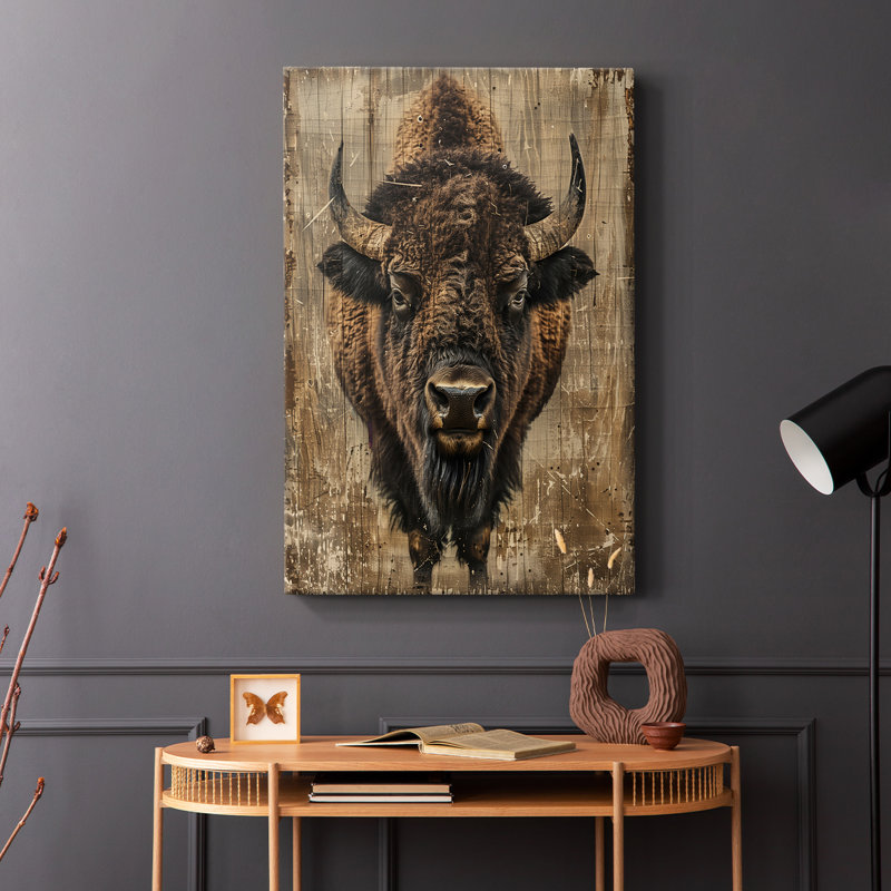 ANIMALS Series CDXCIV - Toile tendue avec châssis Premium - Prêt à être accroché, H 48 po x l 32 po