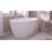 Vanity Art 59" X 32" White Acrylic Freestanding Bathtub-75068081