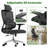 Mersed Office Chair Ergonomic Office Chair with Adaptive Lumbar Support, Mesh Computer Desk Chair with High Back, Adjustable Headrest&Tilt Function, Rolling Work Swivel Task Chairs with Wheel 3D Armrests-1261074539