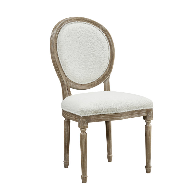 Chaise d'appoint en tissu Somerdale, Naturel