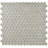 Hudson Penny Round 11-7/8 " x 12-5/8 " Porcelain Mosaic Floor & Wall Tile-35928062