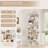 Hermoth 75'' H X 27.6'' W Tall Geometric Bookcase,6-Tier Storage Shelf, Contemporary Display Shelf-651166309-637443075-647997373