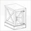 Table basse Rustic Farmhouse Base stable