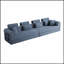 Canapé d'angle modulaire en forme de L, canapé compressible avec revêtement en velours côtelé, se déplie en lit, design compact et confortable-713173173