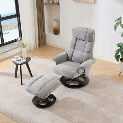 Fauteuil inclinable de massage pivotant sur 360 ° avec repose-pieds