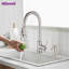 Robinet de cuisine rétractable à poignée simple avec accessoires-60287952