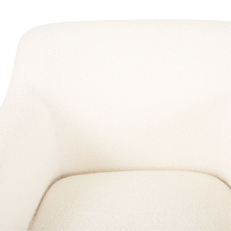 Chaises d'appoint Teddy Boucle, Ours en peluche ivoire