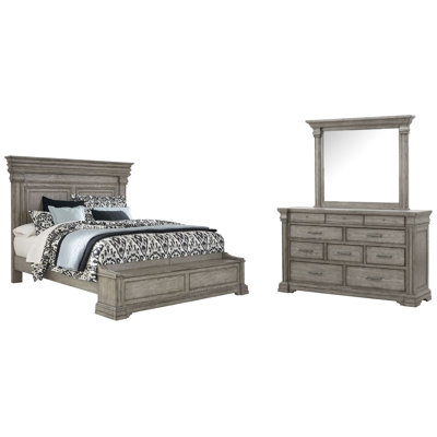 Très grand lit de rangement avec commode Branice
