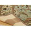 Tapis bleu ciel/doré en laine touffeté fait main oriental-16336991