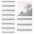 Macadamia 8-Panel Double Rail White Panel Track Extendable 130"-175"W, Panel width 23.5"-88920907