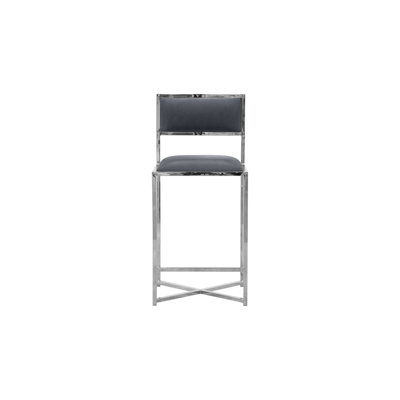 Malen Upholstered Counter Stool with Metal Frame