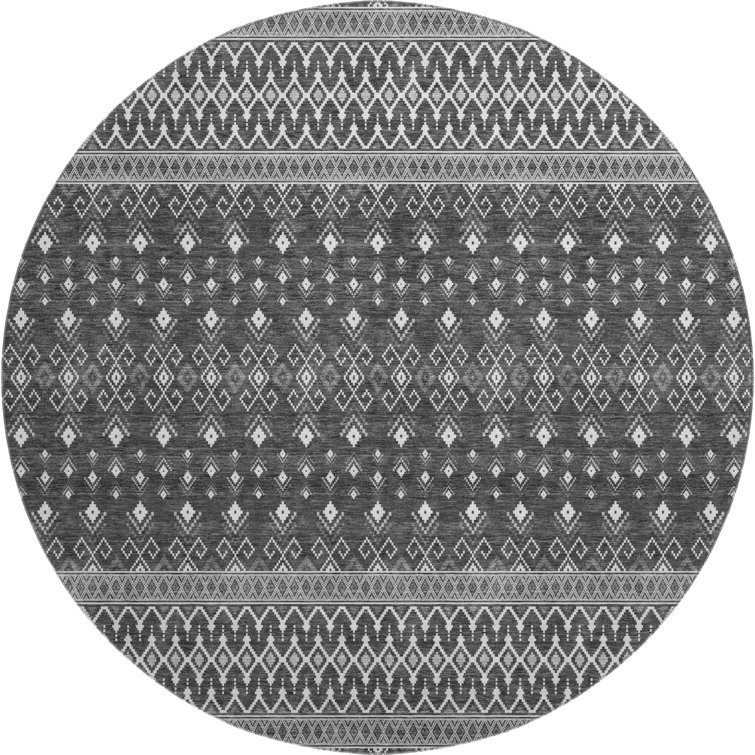 Premium Machine Washable Prisco Gray Rug