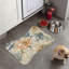 Tapis d'alimentation en forme d'os beige - 1 pièce