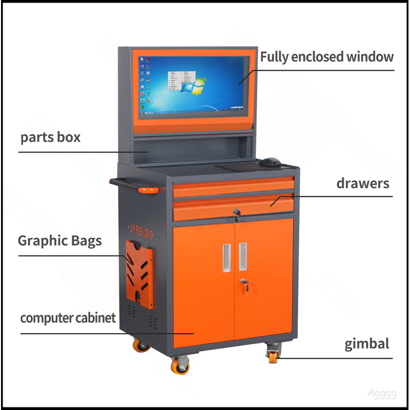 Armoire industrielle industrielle en métal pour PC portable