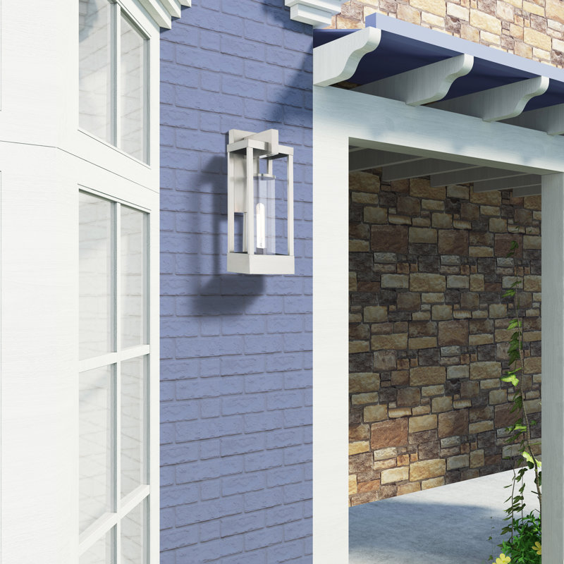 Trumble Wall Light, 20" H x 8" W x 7.13" D, Brushed Nickel