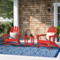 POLYWOOD x Sol 72 Jamarion 3-Piece Adirondack Set