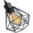 Modern Plug in Wood Cage Black Wall Pendant Lamp Industrial Rustic Retro Adjustable Light Fixture