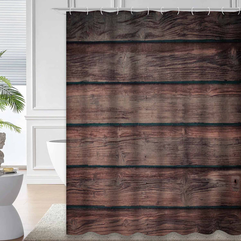 Rideau de douche Old Wood, L 72 po x l 72 po