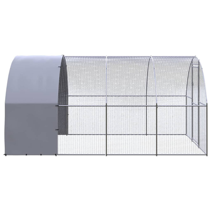 Grand poulailler durable en acier galvanisé, 118.1" H x 118.1" W x 78.7" D