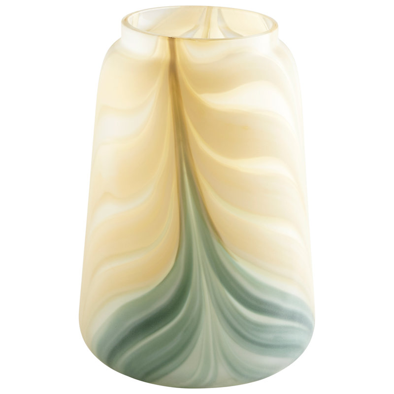 Glass Table Vase, 11.5" H x 7.75" W x 7.75" D