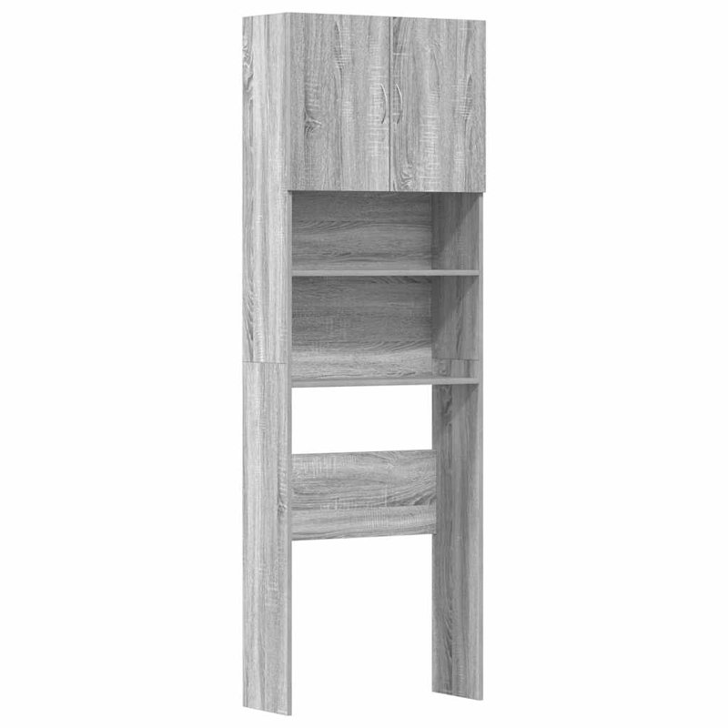 Engineered Wood Bathroom Cabinet, Grey Sonoma