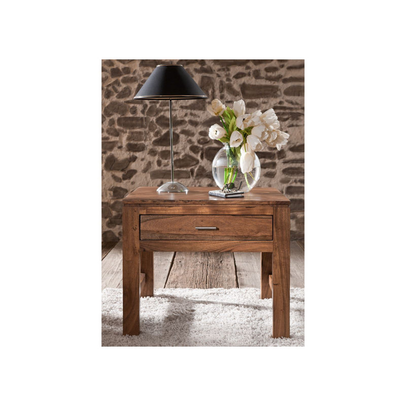 Shaman Solid Wood End Table