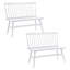 Banc en bois massif Modern Farmhouse Hadiya-99057900