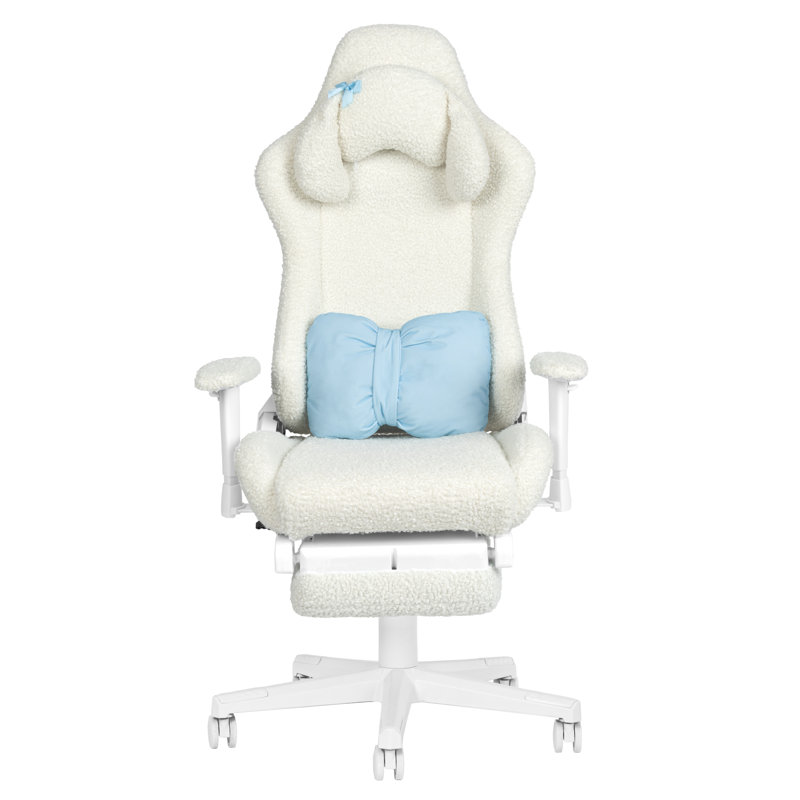  Fauteuil de jeu avec repose-pieds White Bunny