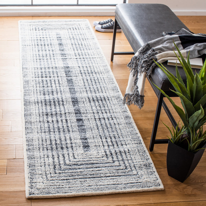 Metro Hand Tufted Performance Geometric Rug, Runner 2'3" x 8'
