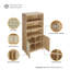 Bibliothèque de rangement Mid-Century moderne à 7 tablettes H 70,86 "x l 31,49" Sheridan-91028878
