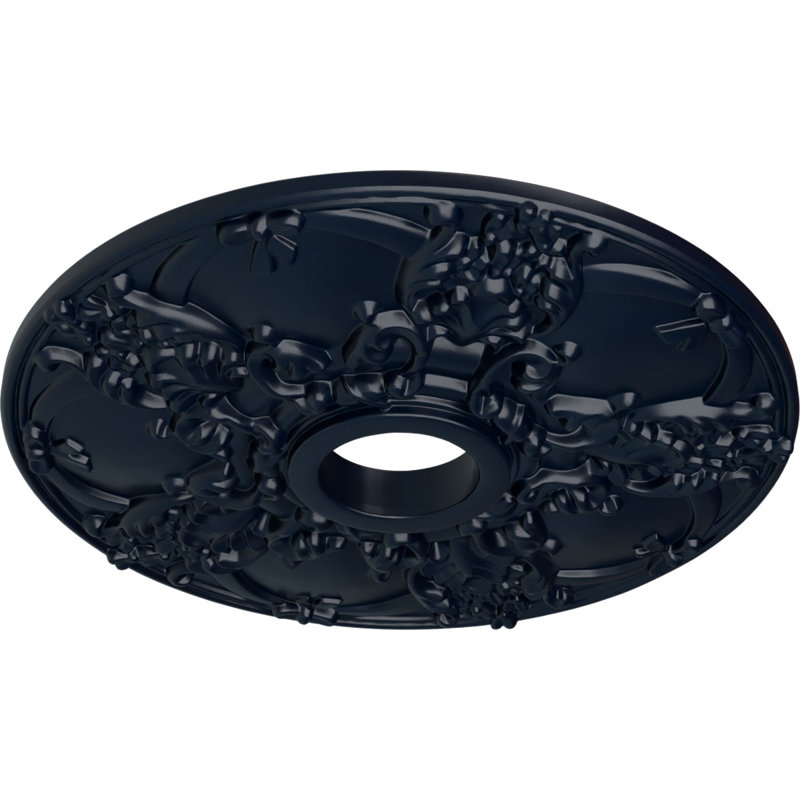 18 po de diamètre extérieur x 3 1/2 po de diamètre intérieur x 1 3/8 po de médaillon de plafond Norwich (convient aux auvents jusqu'à 4 1/2 po)