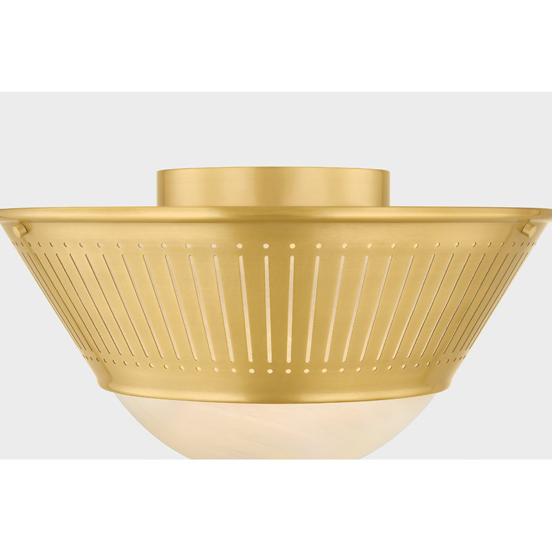 Elsmere Flush Mount in Aged Brass