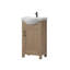 Meuble-lavabo simple 20 po avec plateau en céramique Boesch-2110758947