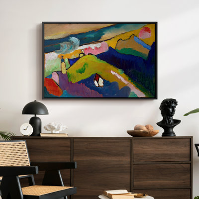 Murnau Mountain Landscape with Church, 1910-Wassily Kandinsky-Framed Gallery Wrapped Canvas