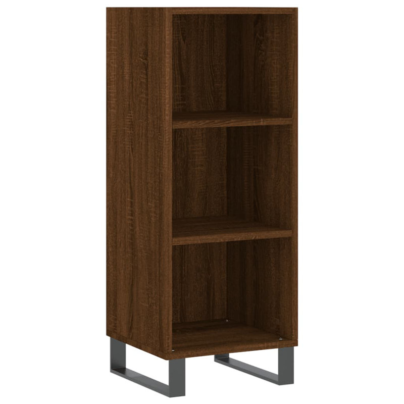 Macmanus 90cm H x 34.5cm W Standard Bookcase, Brown Oak