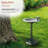 31" Tall Outdoor Antique Flower Birdbath with Bird Decoration Yard Statue, Durable Polypropylene Construction for Patio, Deck, or Yard