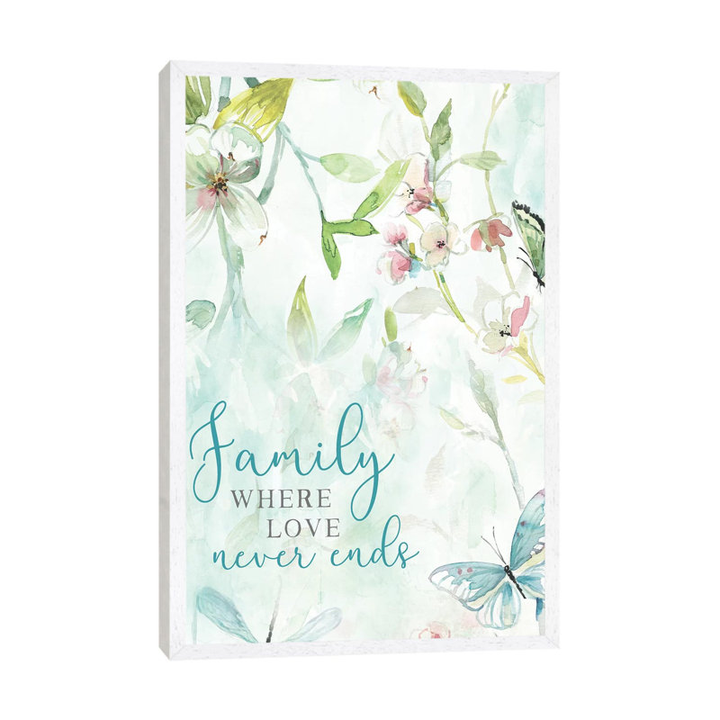 Love Never Ends by Carol Robinson - Print on Canvas, White Framed, 66.04 cm H x 45.72 cm W