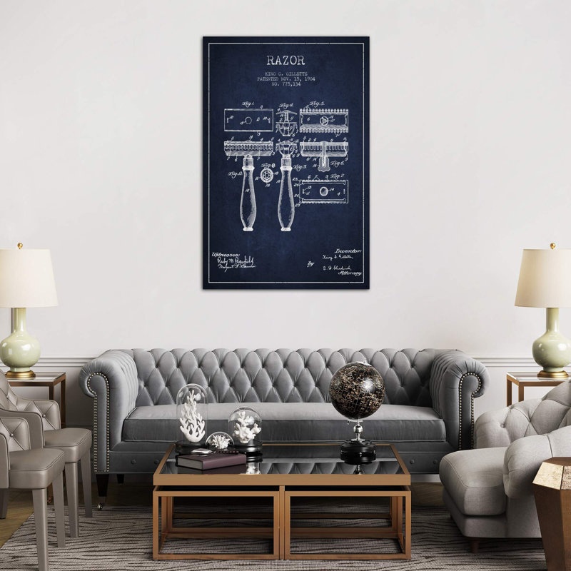 Razor by Aged Pixel - Print on Canvas, 20.32 cm H x 30.48 cm W, Wrapped Canvas