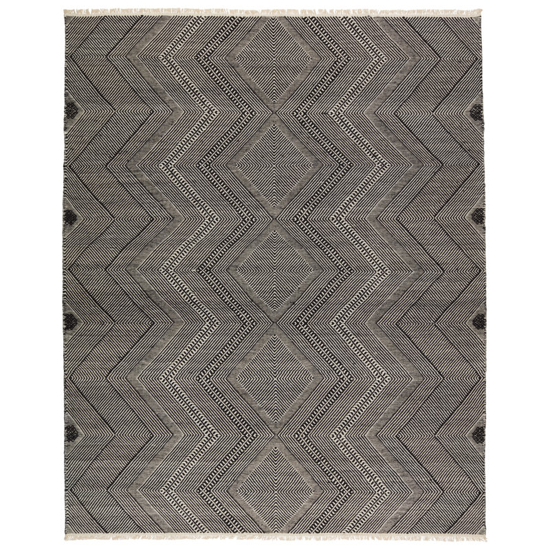 Satori Hand Woven Wool Geometric Area Rug, Rectangle 8' x 10'