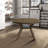 47.24''Round Rubber Wood Dining Table for 4-6 with Wooden Trestle Pedestal Base-1998561751