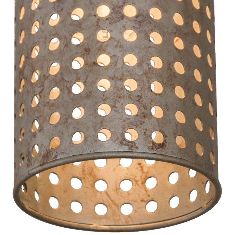 Luminaire suspendu cylindrique unique à 1 lumière