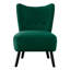 Fauteuil d'appoint en velours capitonné-1812875815