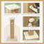 Grattoir pour chat 32 "avec chat en sisal beige