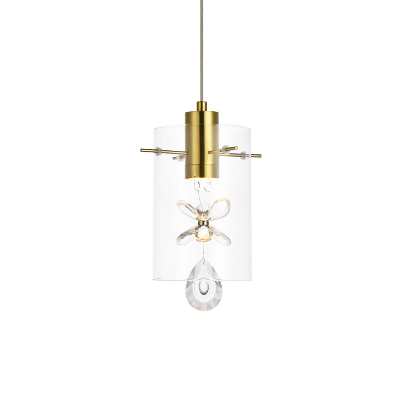 Denning 1 - Light LED Single Pendant, Gold