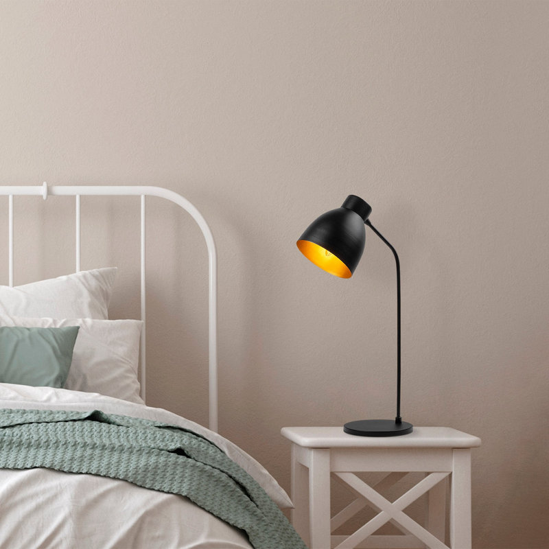 Lampe de bureau METAL BODY, Noir / or