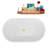 53.9'' x 29.7'' Freestanding Soaking Acrylic Bathtub-95288645