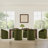 Upholstered Dining Chair with Washable Slipcover & Casters-1982718307